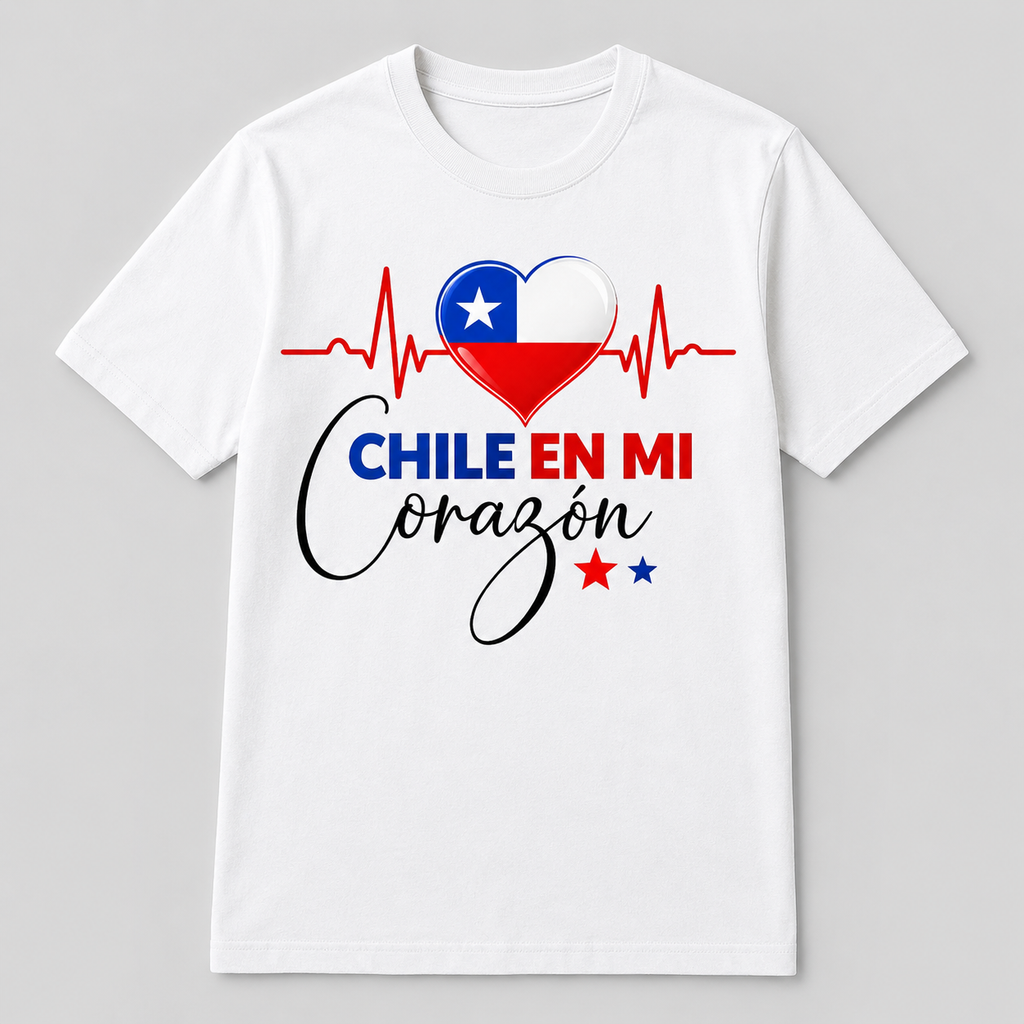 Polera Chile en mi Corazón – Fiestas Patrias