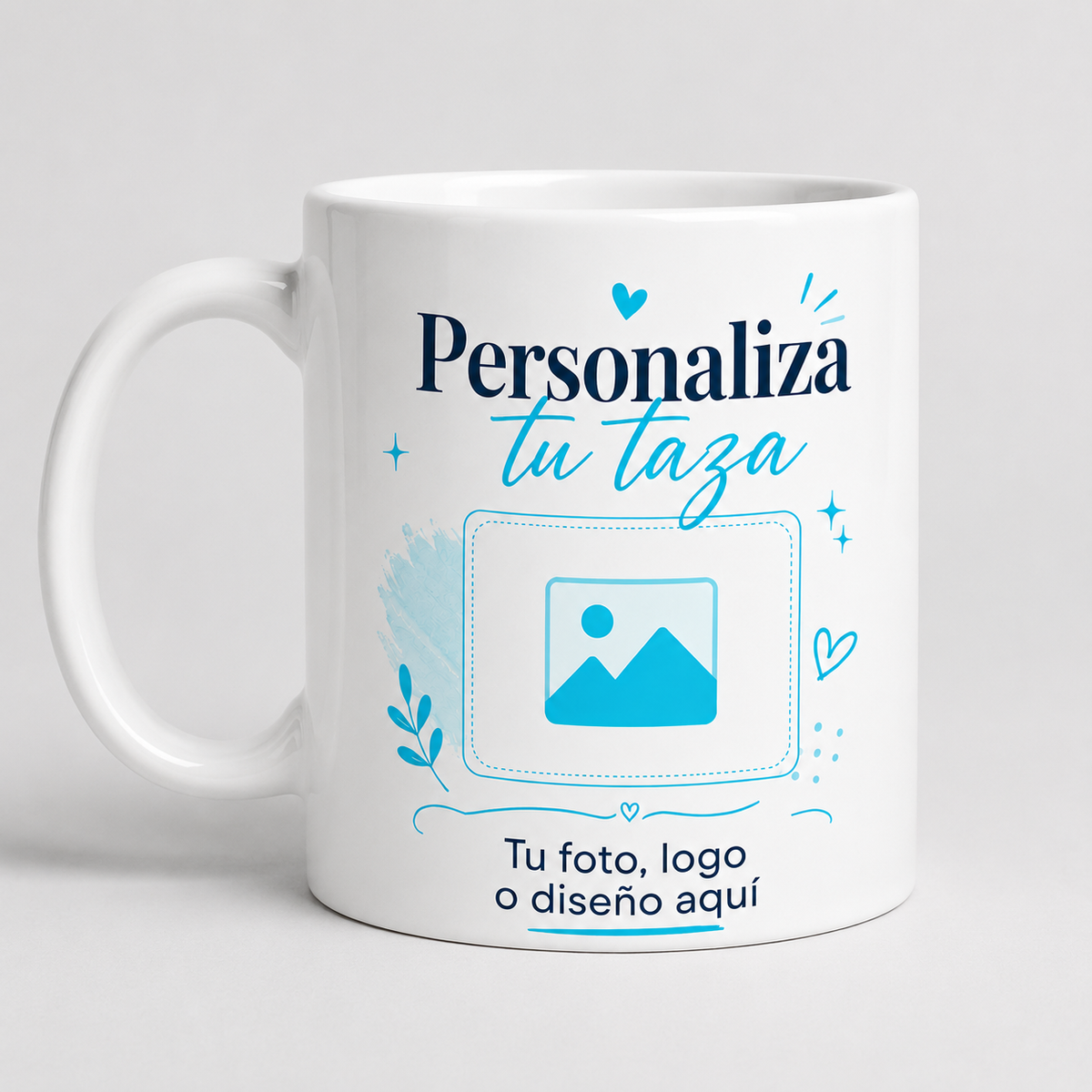 Taza Personalizada Blanca 11 oz con Foto, Logo o Diseño