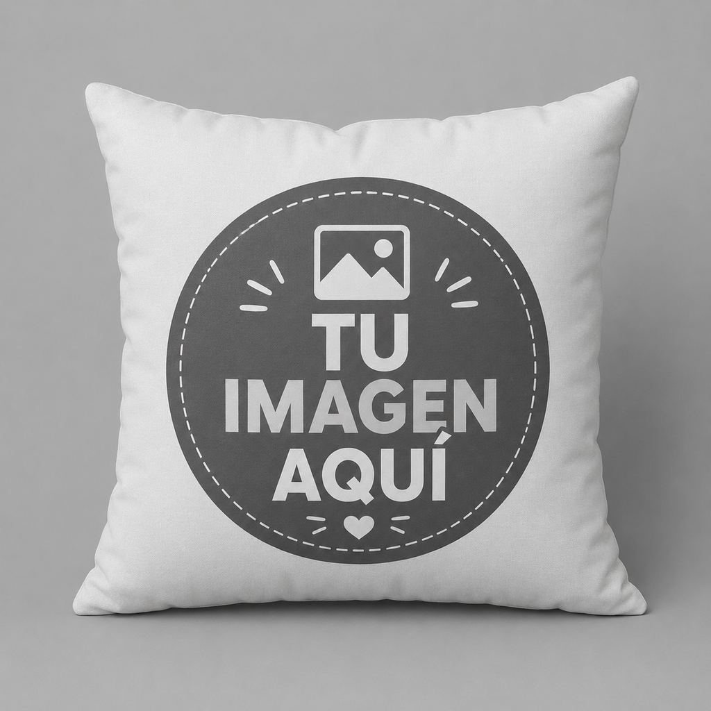 Cojín Personalizado 30x30 cm – Foto, Nombre o Diseño
