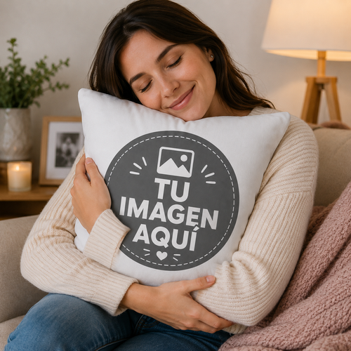 Cojín Personalizado 30x30 cm – Foto, Nombre o Diseño