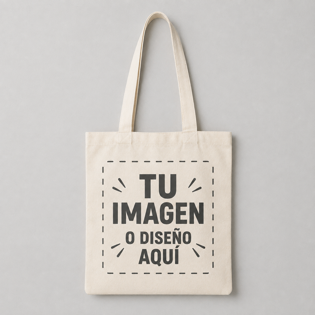 Bolsa Tote Bag Personalizada de Algodón – Foto, Logo o Diseño