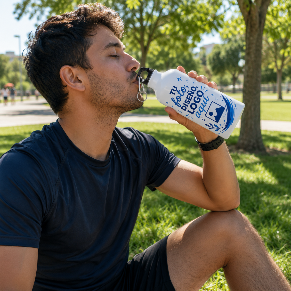 Botella Deportiva Personalizada de Aluminio 500 ml – Foto, Logo o Diseño