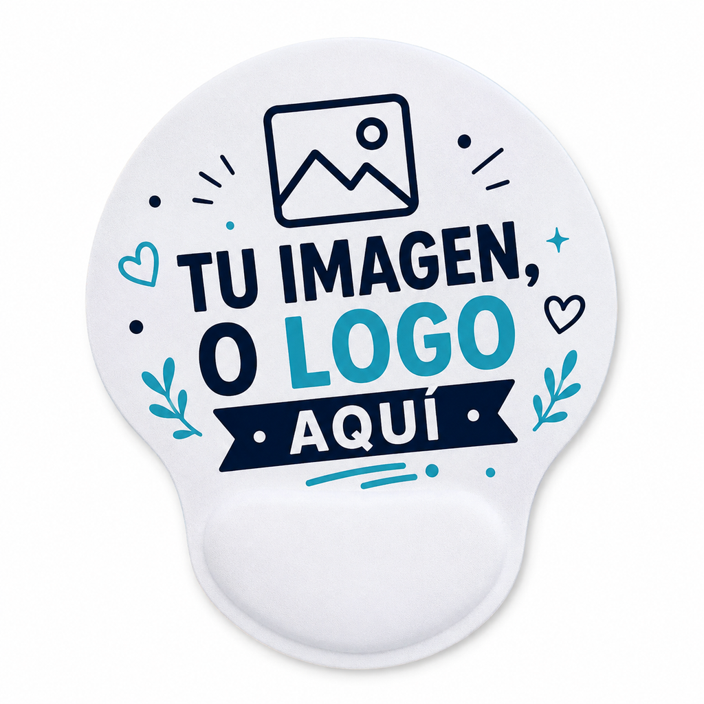 Mouse Pad Personalizado con Apoya Muñeca – Foto, Logo o Diseño