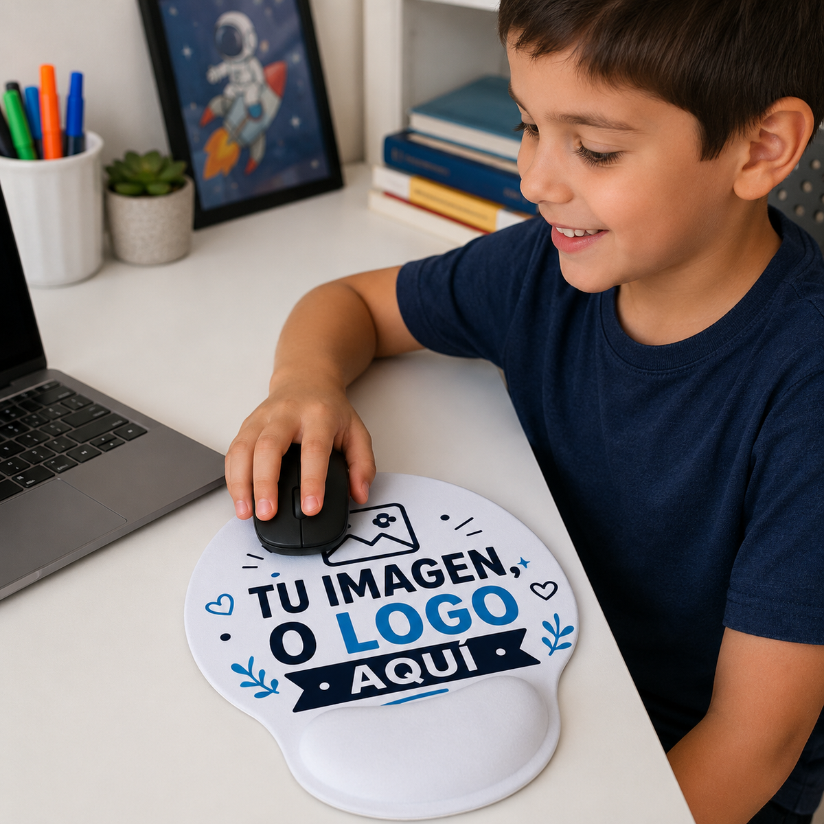 Mouse Pad Personalizado con Apoya Muñeca – Foto, Logo o Diseño