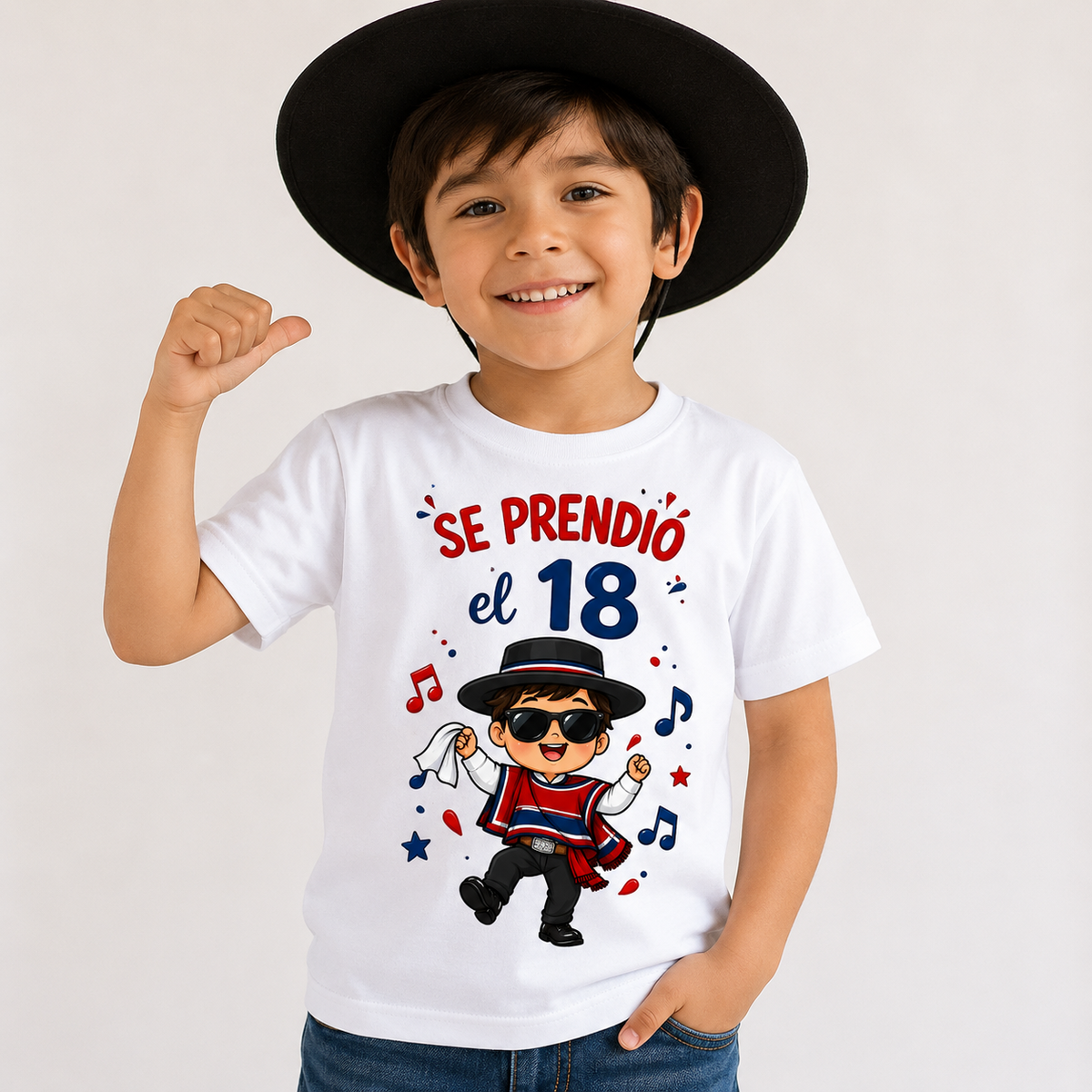 Polera Se Prendió el 18 – Diseño Dieciochero Chileno