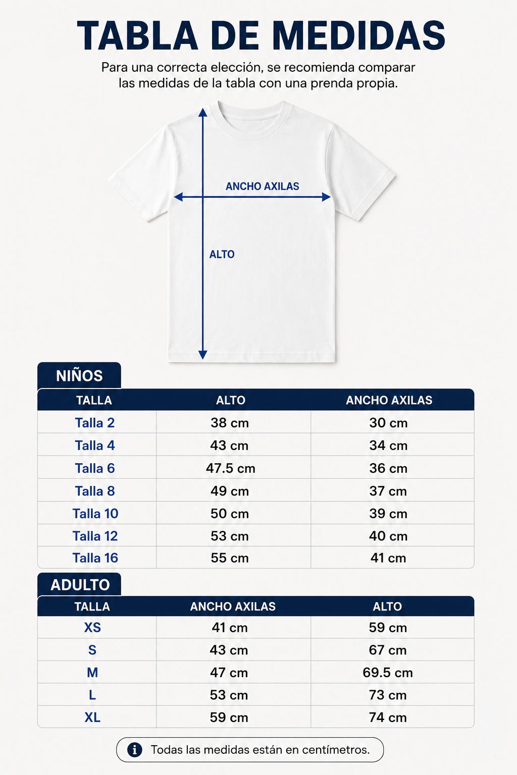 Polera de algodón La Roja – Diseño Selección Chilena