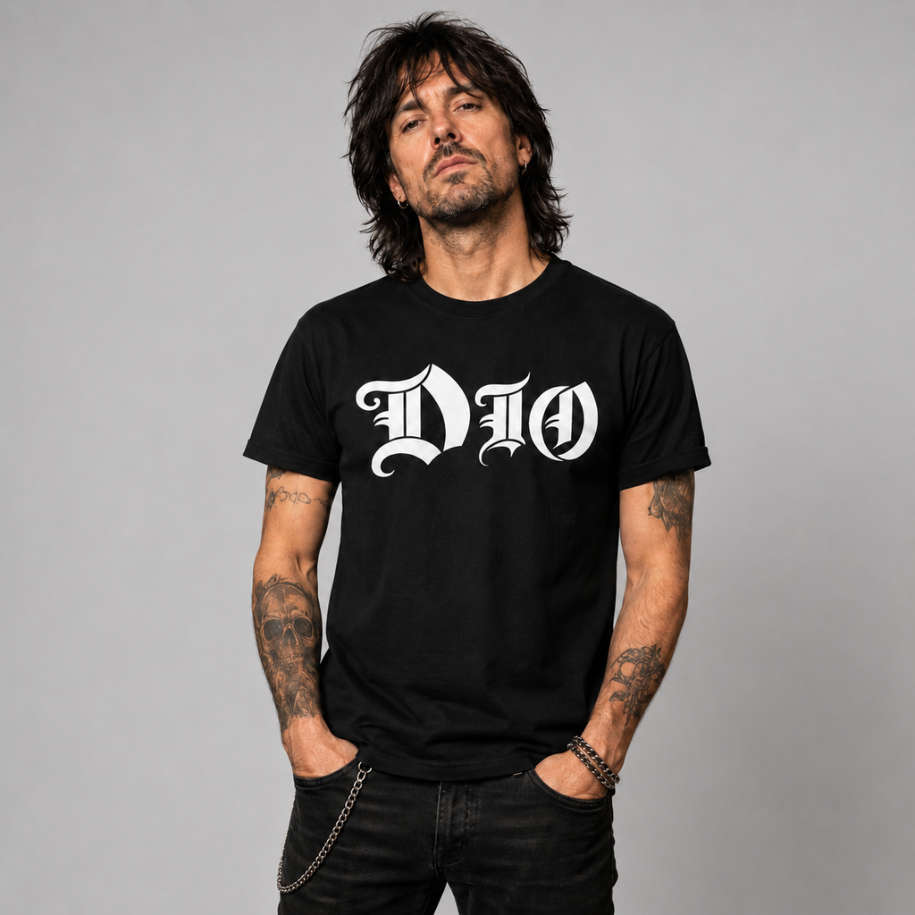 Polera Negra DIO Rock – Diseño Estampado Heavy Metal