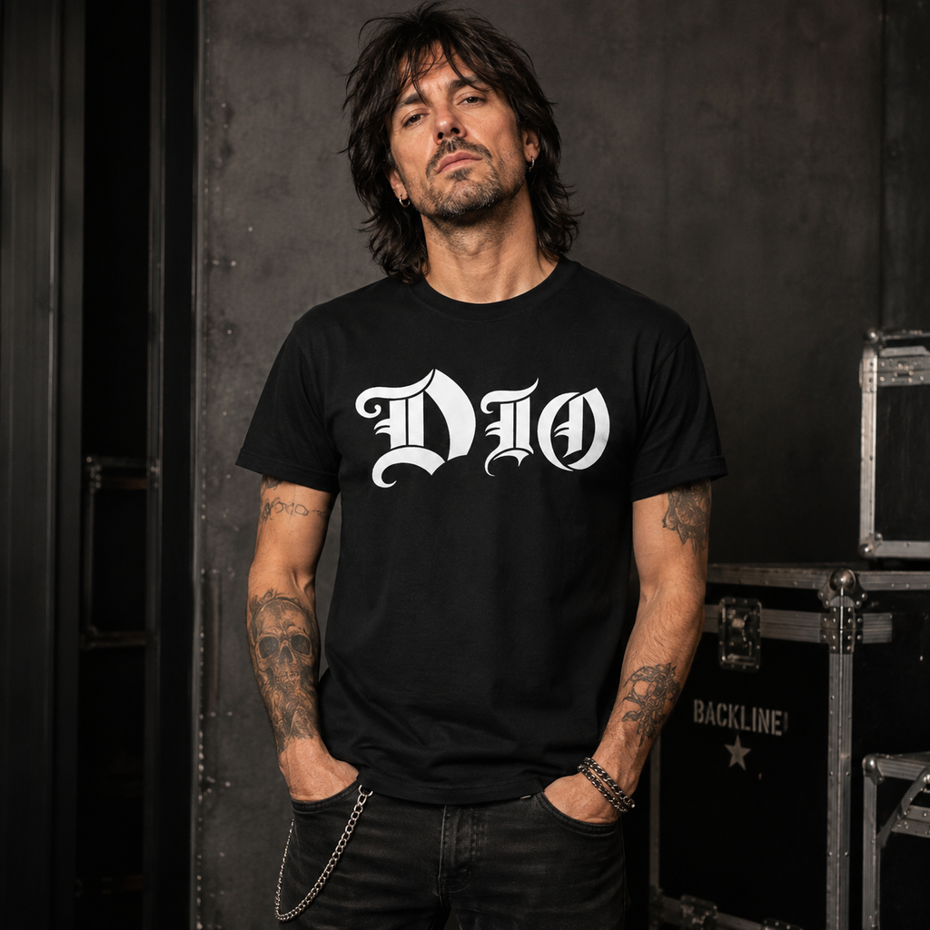 Polera Negra DIO Rock – Diseño Estampado Heavy Metal