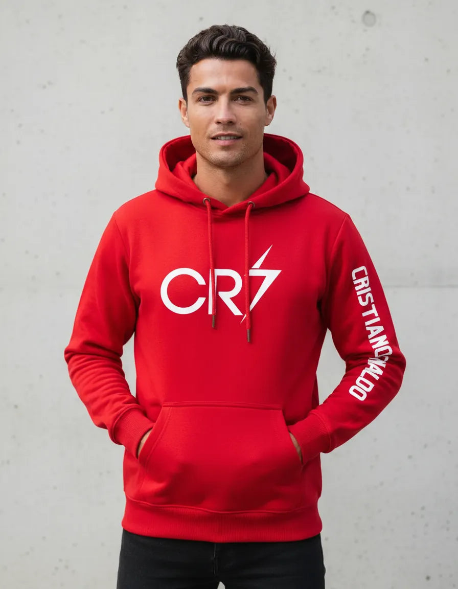 Polerón Unisex Con Capucha Tipo Canguro Diseño Cr7