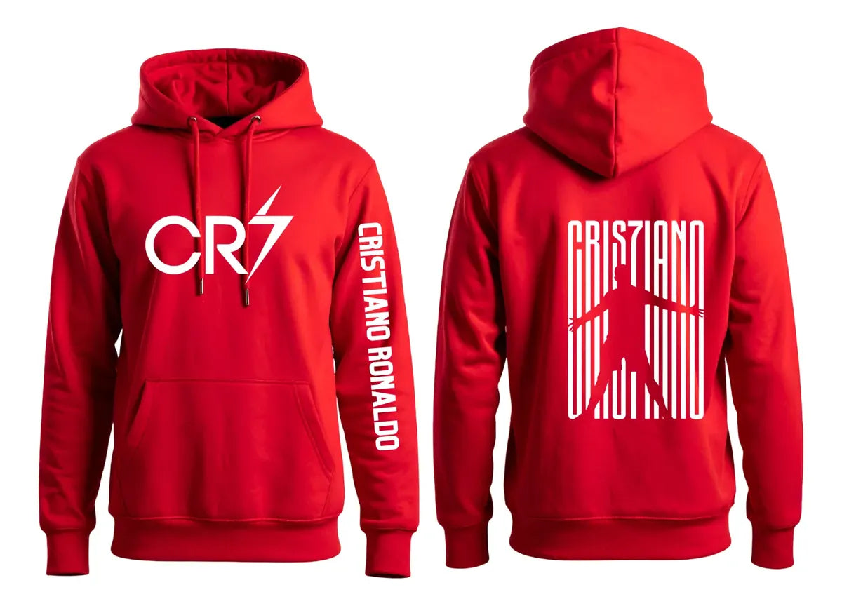 Polerón Unisex Con Capucha Tipo Canguro Diseño Cr7