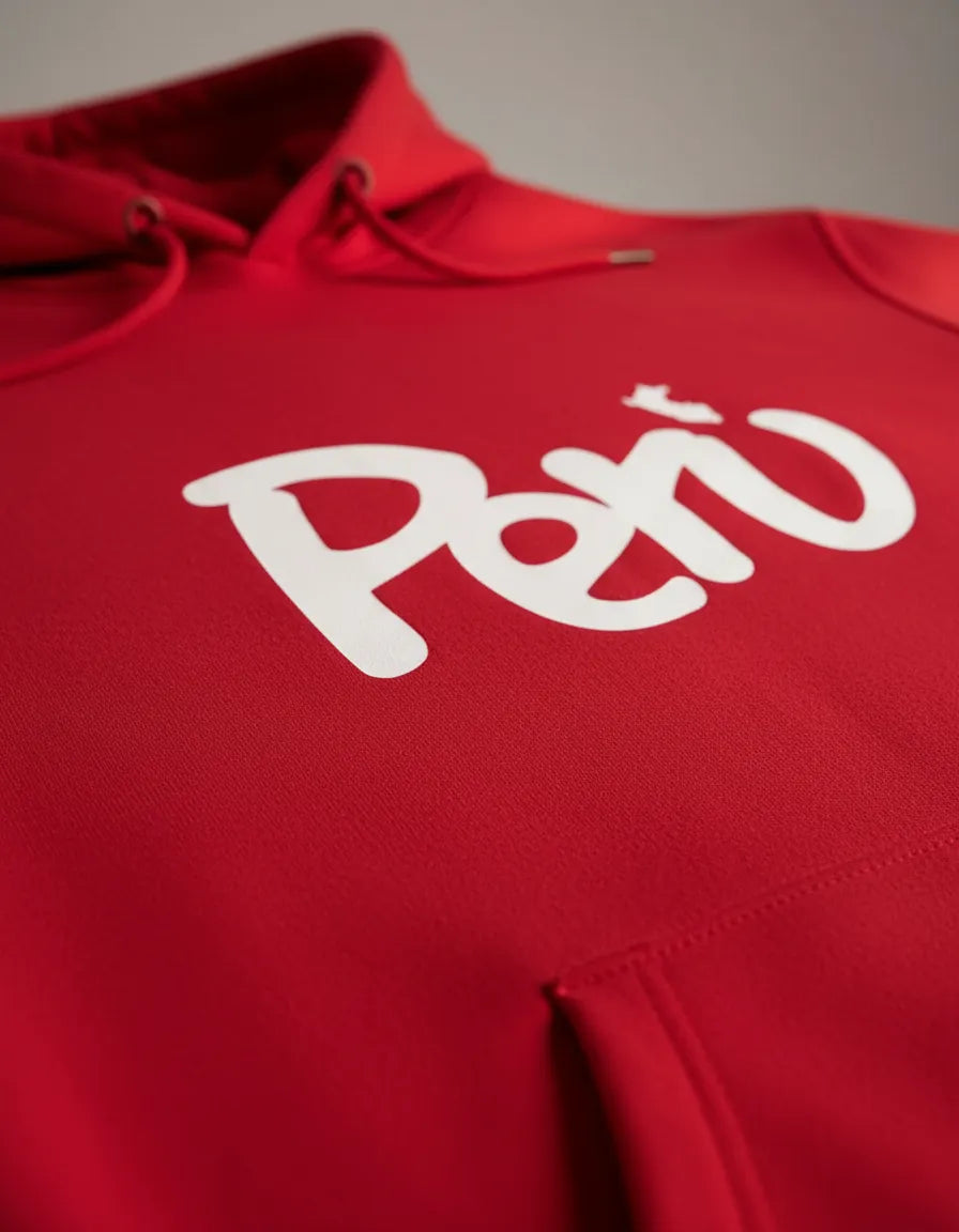 Polerón Tipo Canguro Con Capucha Diseño Perú