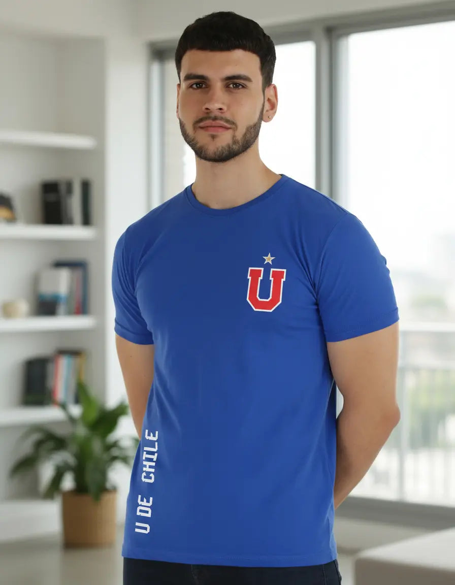 Polera De Algodón Diseño U De Chile