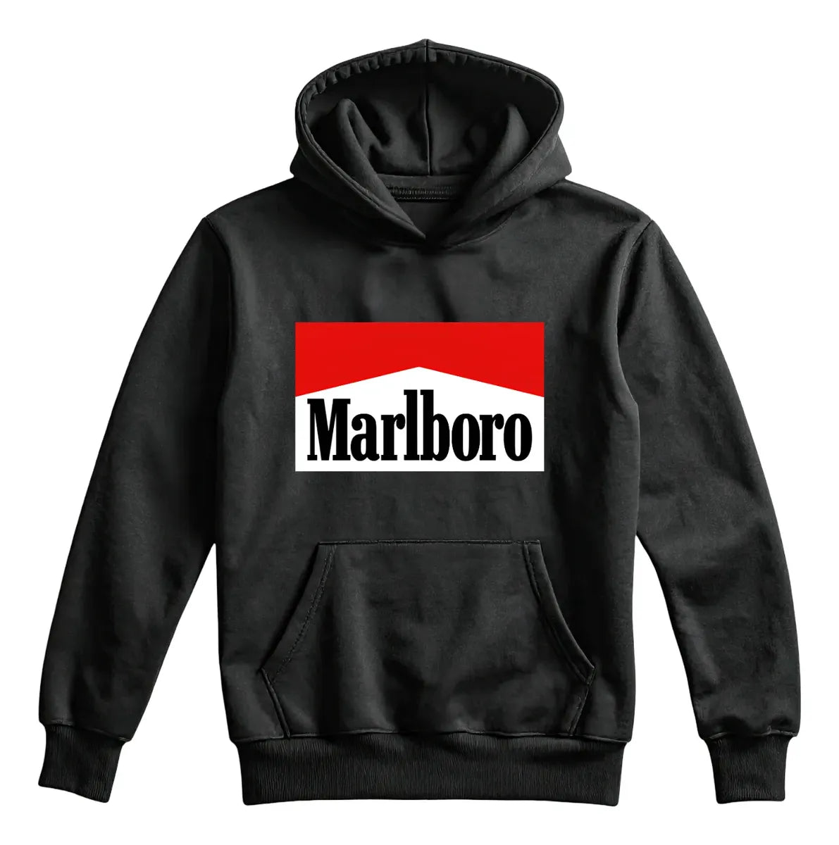 Polerón Tipo Canguro con Capucha Diseño Marlboro