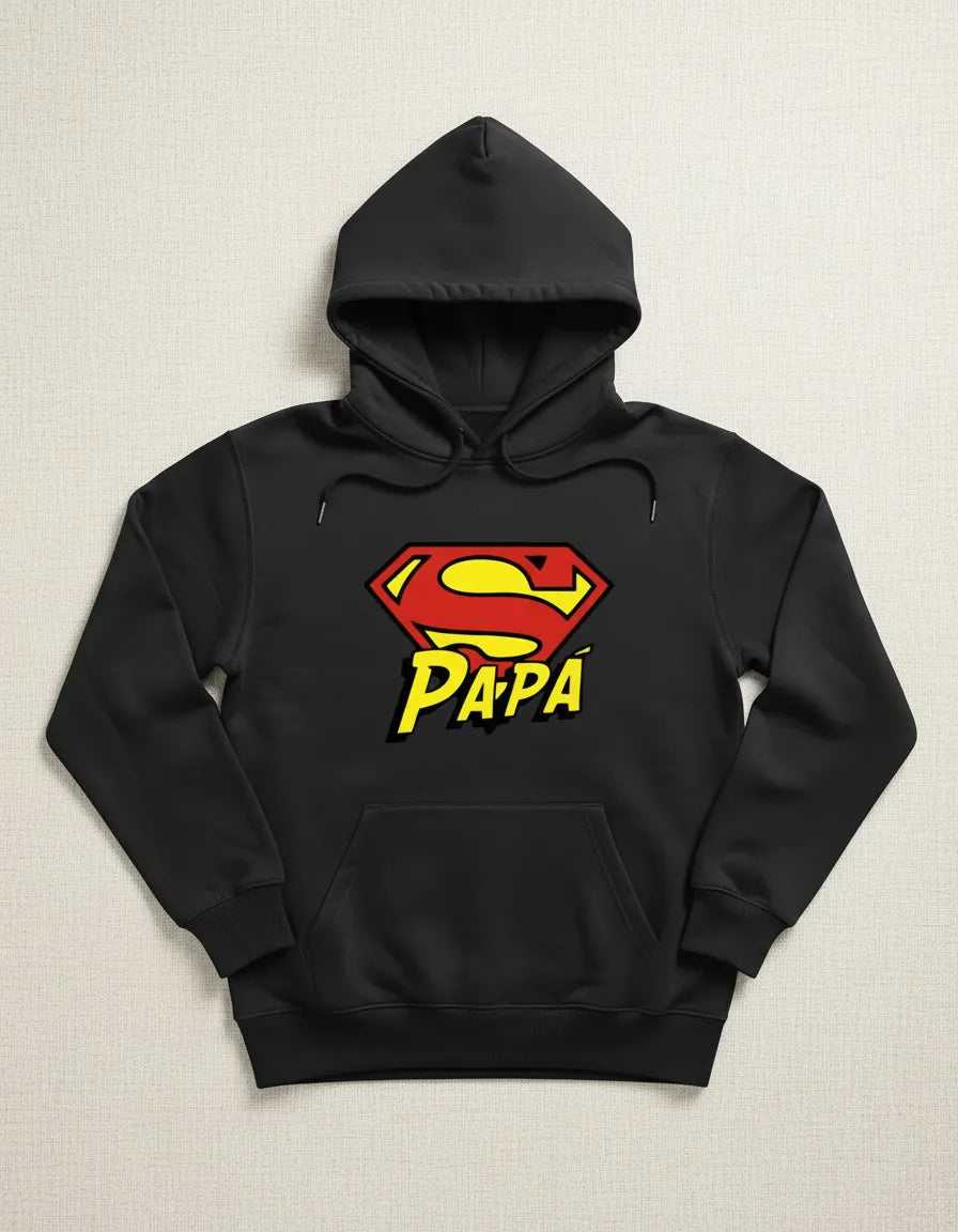 Polerón Tipo Canguro Diseño Super Papa - Dia Del Padre