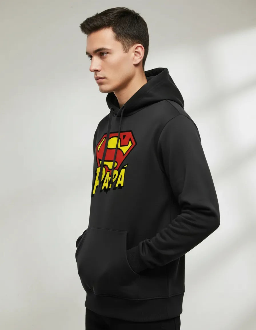 Polerón Tipo Canguro Diseño Super Papa - Dia Del Padre