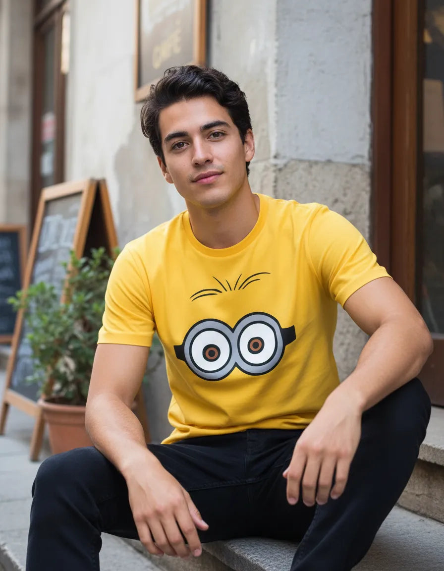 Polera Estampada Cara Minions
