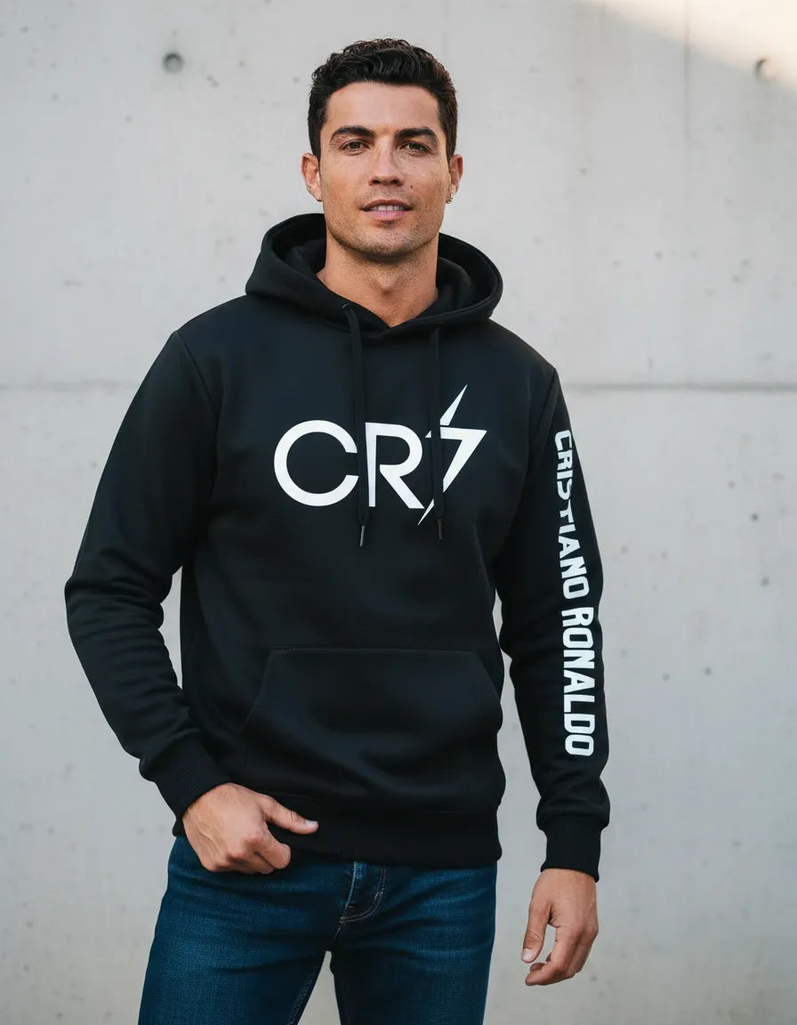 Polerón Unisex Con Capucha Tipo Canguro Diseño Cr7