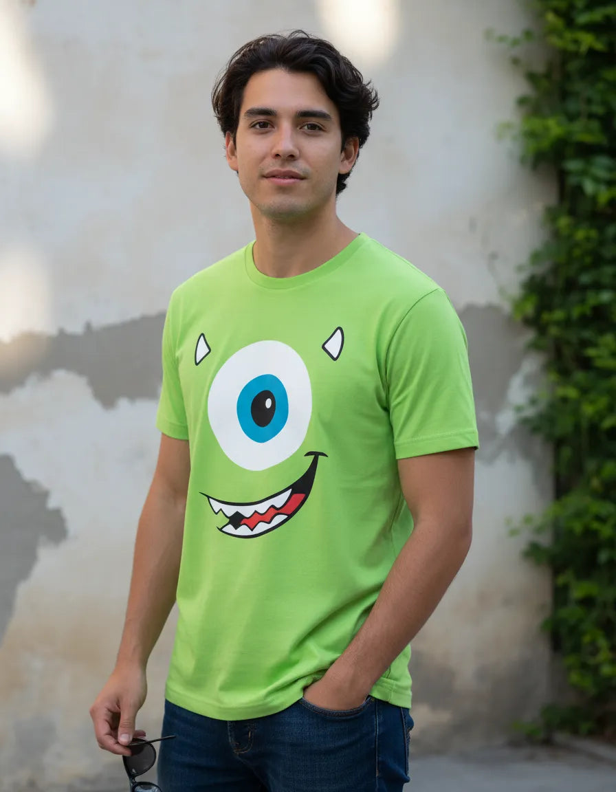 Polera Verde Diseño Mike Wazowski