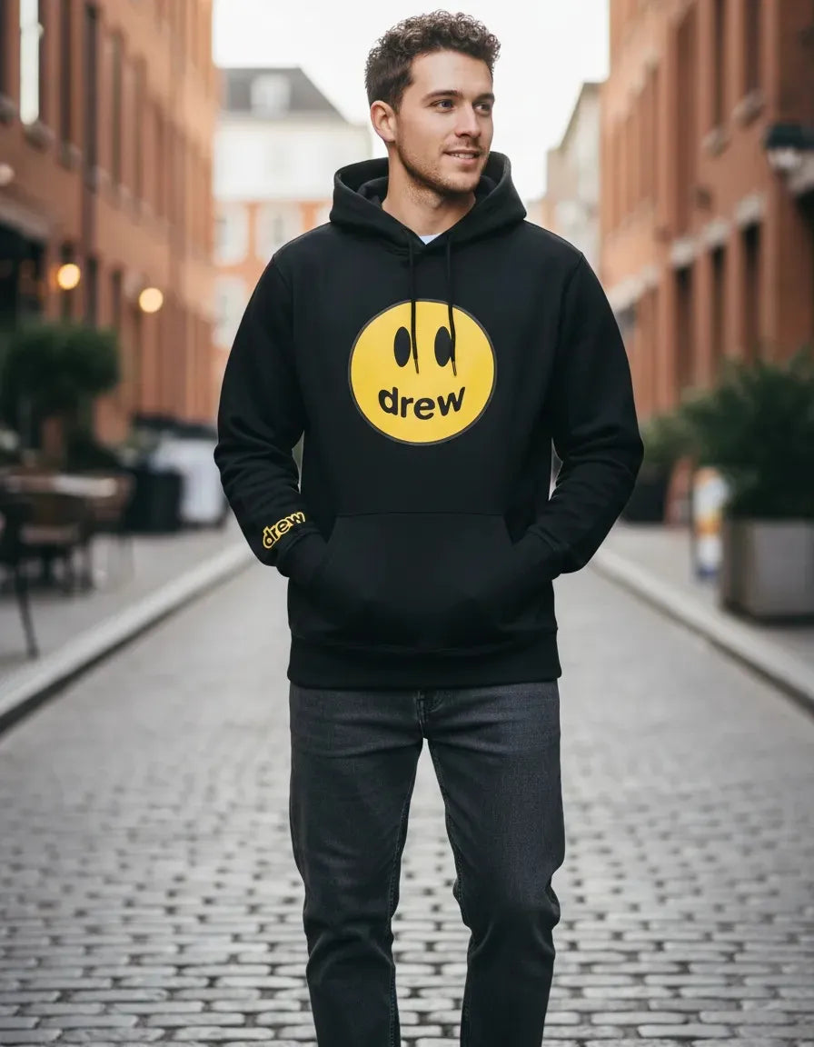 Polerón Tipo Canguro con Capucha Diseño Drew - Justin Bieber
