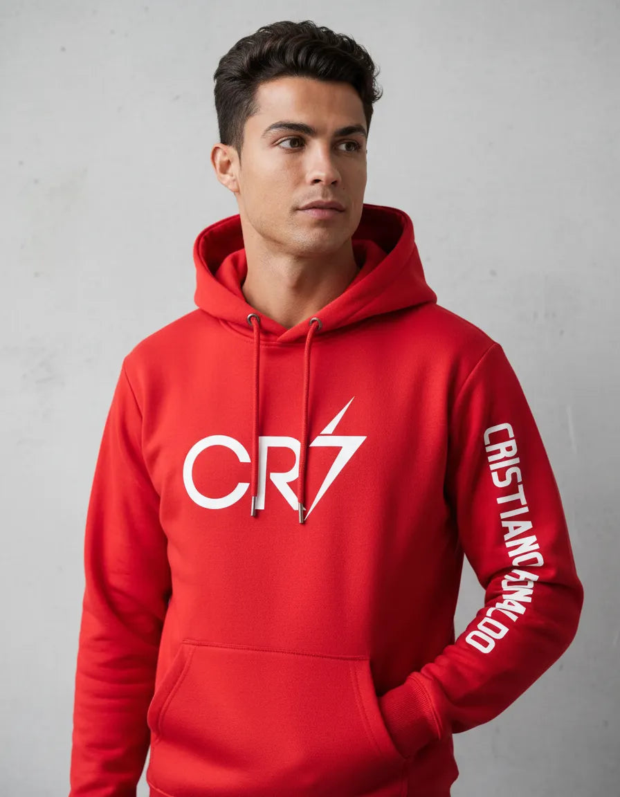 Polerón Unisex Con Capucha Tipo Canguro Diseño Cr7