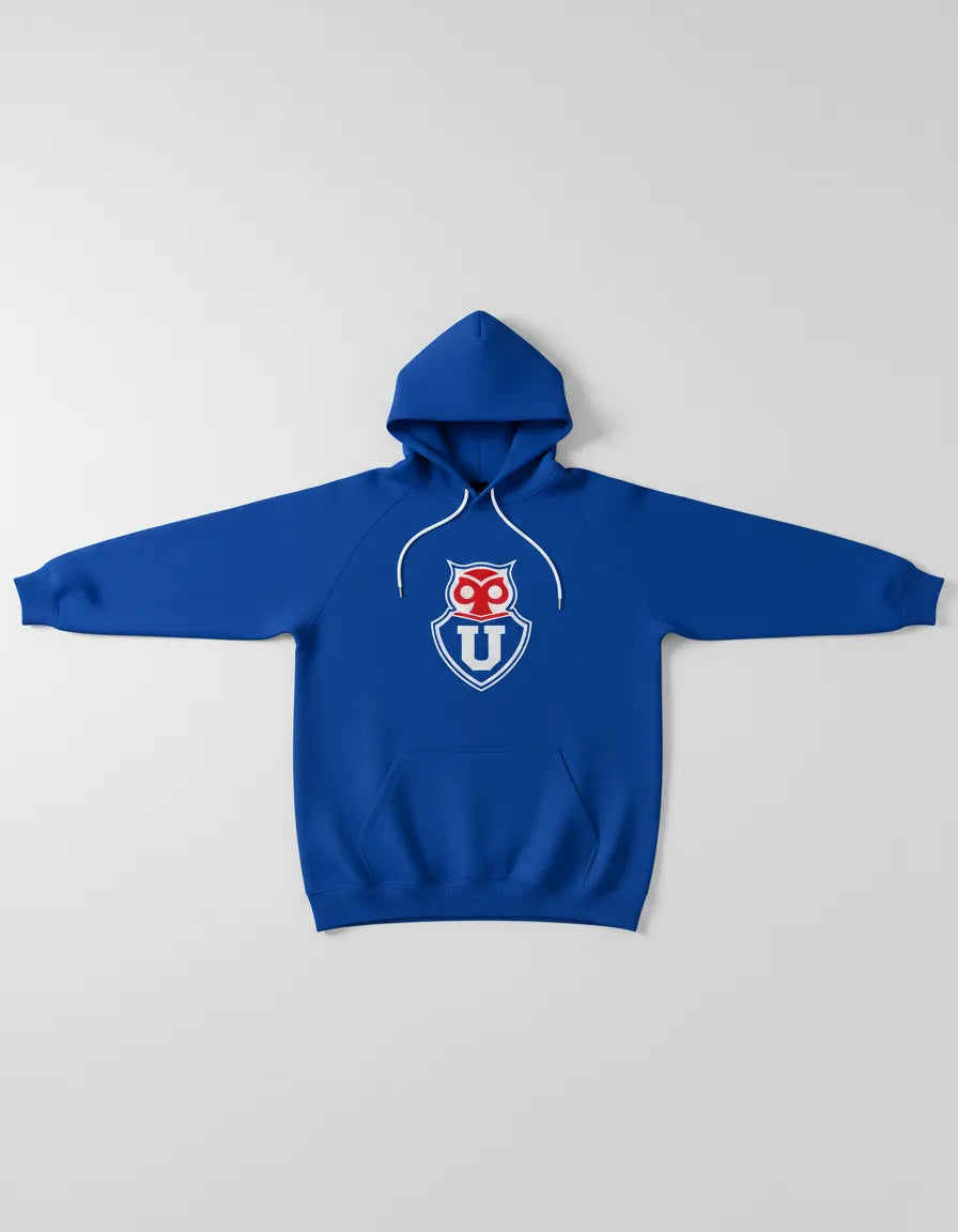 Polerón Tipo Canguro Con Capucha  Diseño  U De Chile