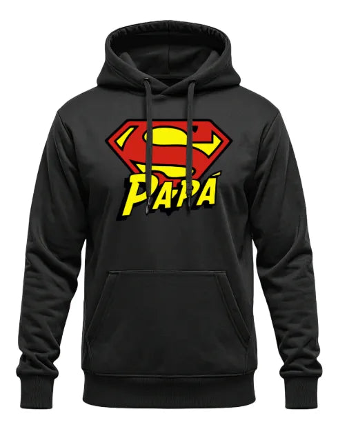 Polerón Tipo Canguro Diseño Super Papa - Dia Del Padre