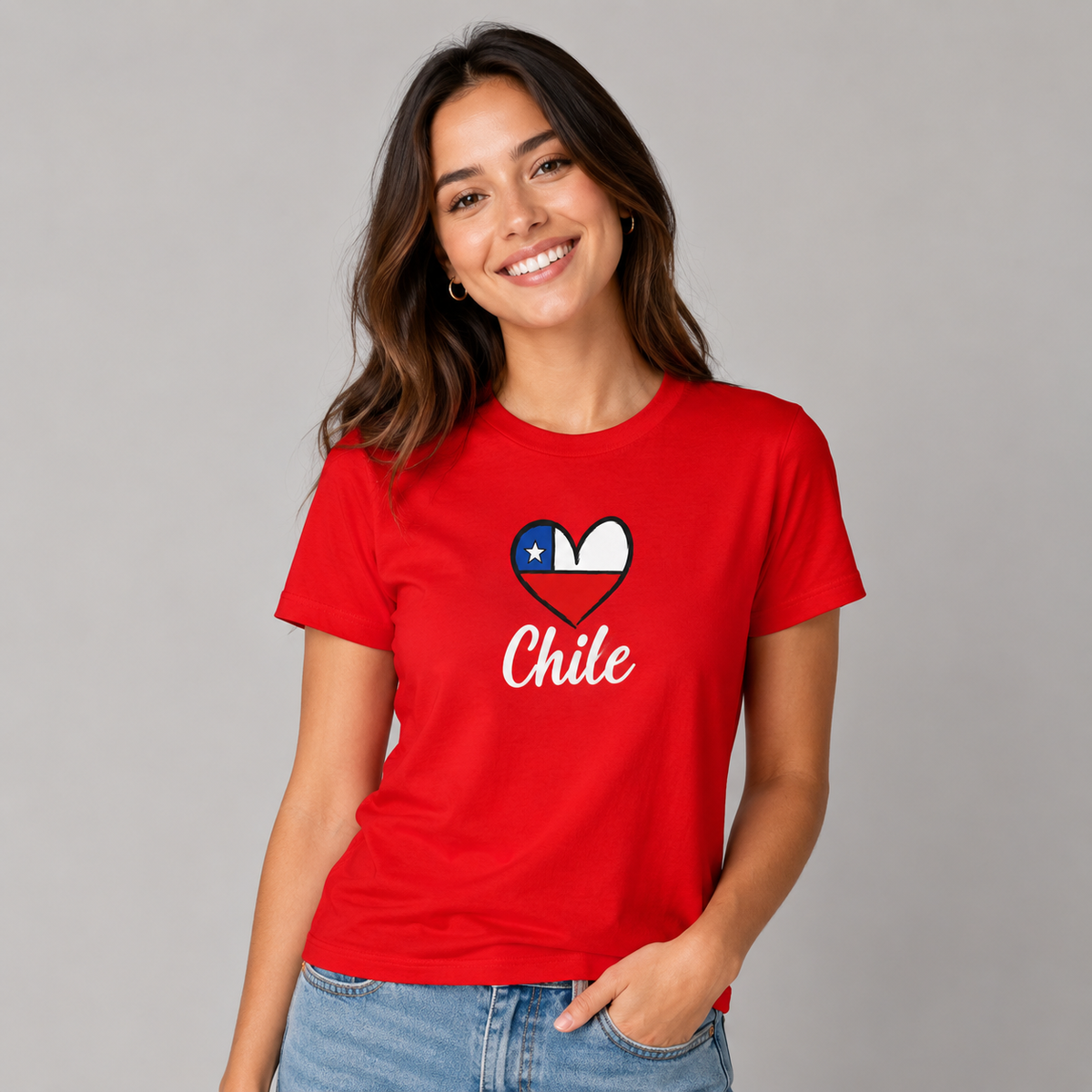 Polera Corazón Chile – Fiestas Patrias