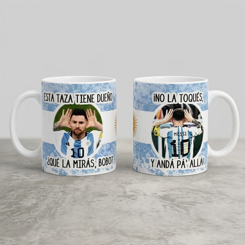 Taza Messi Argentina 11 oz – ¿Qué Mirás, Bobo?