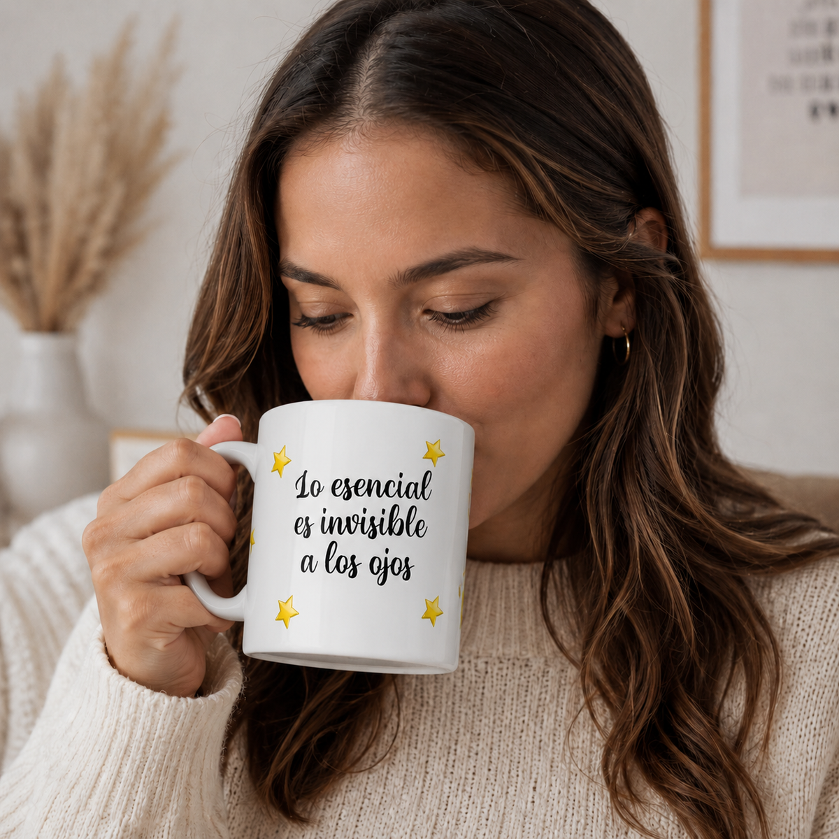 Taza El Principito 11 oz – Lo Esencial es Invisible a los Ojos