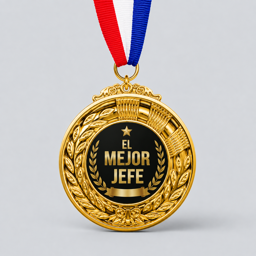 Medalla Personalizable 60 mm con Cinta – Oro, Plata o Bronce