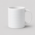 Taza Hoja de Cuaderno para Escribir – Personalizable con Plumón