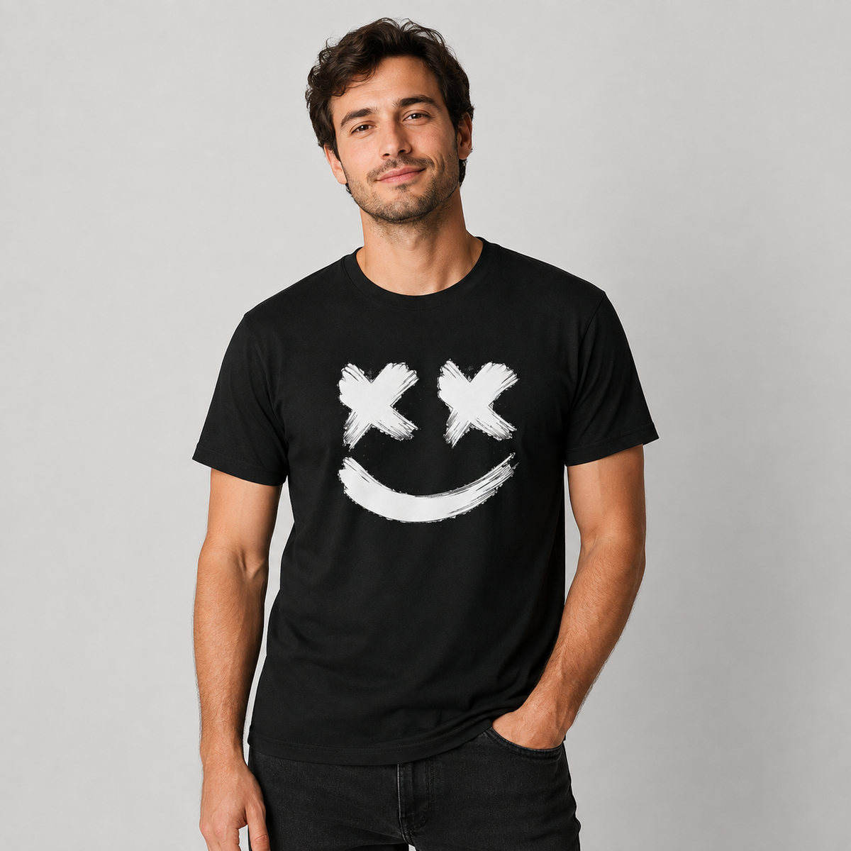 Polera Negra DJ Marshmello – Diseño Estampado