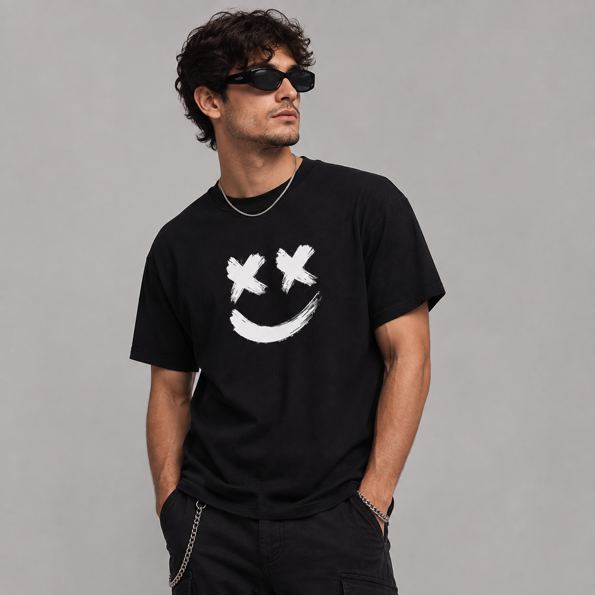 Polera Negra DJ Marshmello – Diseño Estampado